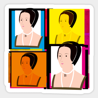 ANNE BOLEYN - Queen of England from 1533 to 1536 as the second wife of King Henry VIII Sticker